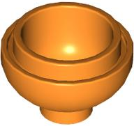 Plaatje in Gallery viewer laden, LEGO® los onderdeel Steen Rond in kleur Oranje 15395