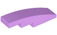 LEGO® los onderdeel Dakpan Gebogen Medium Lavendel 61678