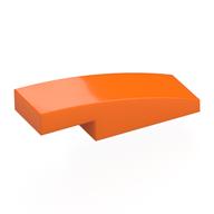 LEGO® los onderdeel Dakpan Gebogen in kleur Oranje 7302