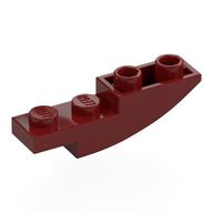LEGO® onderdeel Dakpan Gebogen Omgekeerd Donkerrood 13547