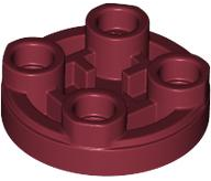 Plaatje in Gallery viewer laden, LEGO® los onderdeel Tegel Rond in kleur Donkerrood 3567