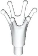 LEGO® los onderdeel Hoofddeksel Accessoire Wit 25516