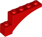 LEGO® los onderdeel Steen Boog in kleur Rood 3572