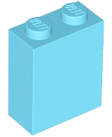 Plaatje in Gallery viewer laden, LEGO® los onderdeel Steen in kleur Medium Azuurblauw 3245c