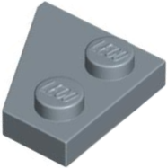 Plaatje in Gallery viewer laden, LEGO® los onderdeel Wig Plaat in kleur Zandblauw 24307