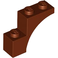 LEGO® los onderdeel Steen Boog Roodachtig Bruin 5850