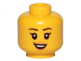 LEGO® los onderdeel Hoofd in kleur Geel 3626pb2381