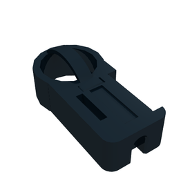 LEGO® los onderdeel Technisch Flexkabel in kleur Zwart 6644