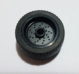 LEGO® los onderdeel Samengesteld Wiel Zwart 66727c01