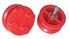 LEGO® los onderdeel Wiel in kleur Rood 7039