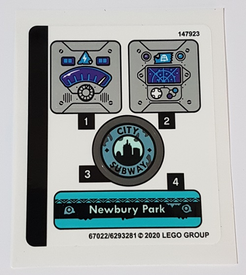 LEGO® stickervel set 70427-1 Welcome to the Hidden Side