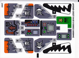 LEGO® stickervel set 70601-1 Sky Shark (internationale versie)