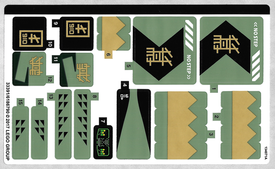 LEGO® stickervel set 70612-1 Green Ninja Mech Dragon