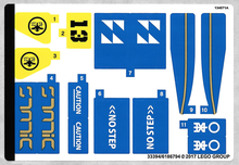 Plaatje in Gallery viewer laden, LEGO® stickervel set 70614-1 Lightning Jet