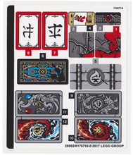 Plaatje in Gallery viewer laden, LEGO® stickervel set 70627-1 Dragon's Forge (Noord-Amerikaanse versie)