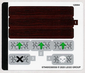 LEGO® stickervel set 71717-1 Journey to the Skull Dungeons