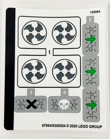 LEGO® stickervel set 71719-1 Zane's Mino Creature