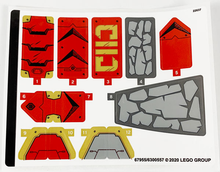 Plaatje in Gallery viewer laden, LEGO® stickervel set 71720-1 Fire Stone Mech