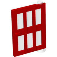 LEGO® los onderdeel Deur in kleur Rood 73312