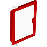 LEGO® los onderdeel Deur in kleur Rood 73436c01
