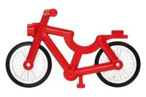 LEGO® los onderdeel Fiets & Motor in kleur Rood 4719c01