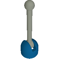 Plaatje in Gallery viewer laden, LEGO® los onderdeel Antenne in kleur Blauw 4592c03