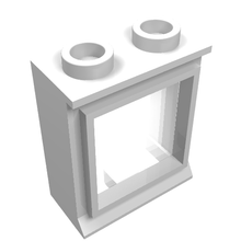 Plaatje in Gallery viewer laden, LEGO® los onderdeel Raamkozijn in kleur Wit 7026c01
