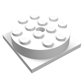 LEGO® los onderdeel Draaischijf in kleur Wit 3403c01