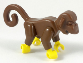 LEGO® los onderdeel Landdier in kleur Bruin 2550c01