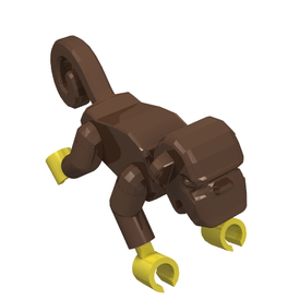 LEGO® los onderdeel Landdier in kleur Bruin 2550c01