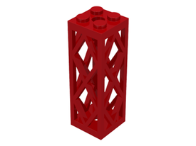 LEGO® los onderdeel Steunpilaar in kleur Rood 2580c01