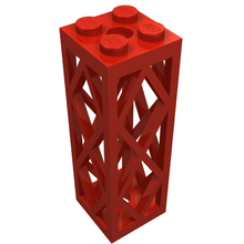 Plaatje in Gallery viewer laden, LEGO® los onderdeel Steunpilaar in kleur Rood 2580c01