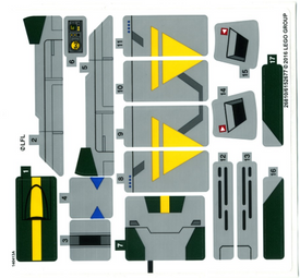 LEGO® stickervel set 75150-1 Vader's TIE Advanced vs. A-Wing Starfighter (internationale versie)