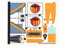 LEGO® stickervel set 75170-1 The Phantom