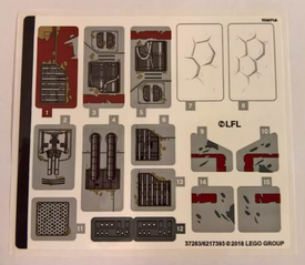 LEGO® stickervel set 75202-1 Defense of Crait