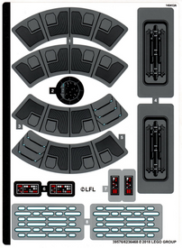 LEGO® stickervel set 75216-1 Snoke's Throne Room