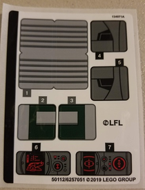 LEGO® stickervel set 75243-1 Slave I - 20th Anniversary Edition