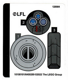 LEGO® stickervel set 75325-1 The Mandalorian's N-1 Starfighter