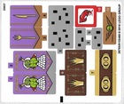 LEGO® stickervel set 75826-1 King Pig's Castle (internationale versie)