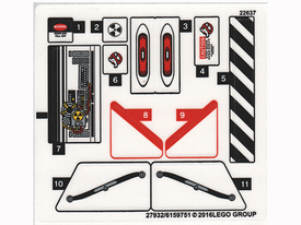 LEGO® stickervel set 75828-1 Ecto-1 & 2 (internationale versie)