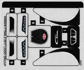 LEGO® stickervel set 75878-1 Bugatti Chiron