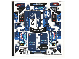 LEGO® stickervel set 75885-1 Ford Fiesta M-Sport WRC