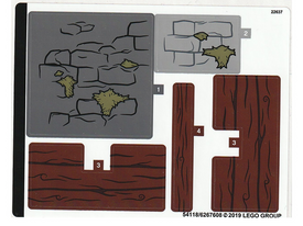 LEGO® stickervel set 75947-1 Hagrid's Hut: Buckbeak's Rescue