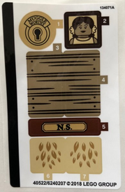 LEGO® stickervel set 75952-1 Newt's Case of Magical Creatures