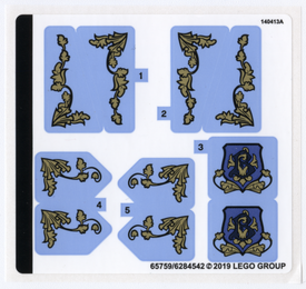 LEGO® stickervel set 75958-1 Beauxbatons' Carriage: Arrival at Hogwarts