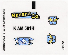 LEGO® stickervel set 76026-1 Gorilla Grodd Goes Bananas (internationale versie)