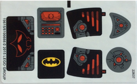 LEGO® stickervel set 76027-1 Black Manta Deep Sea Strike (internationale versie)