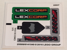 Plaatje in Gallery viewer laden, LEGO® stickervel set 76045-1 Kryptonite Interception (internationale versie)