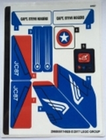 LEGO® stickervel set 76076-1 Captain America Jet Pursuit