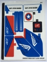LEGO® stickervel set 76076-1 Captain America Jet Pursuit